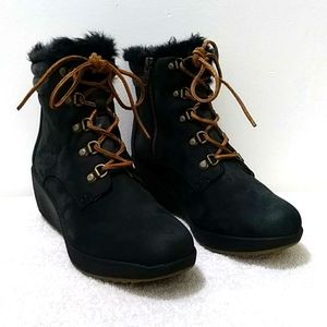 Sperry Luca Peak Leather Wedge Boots